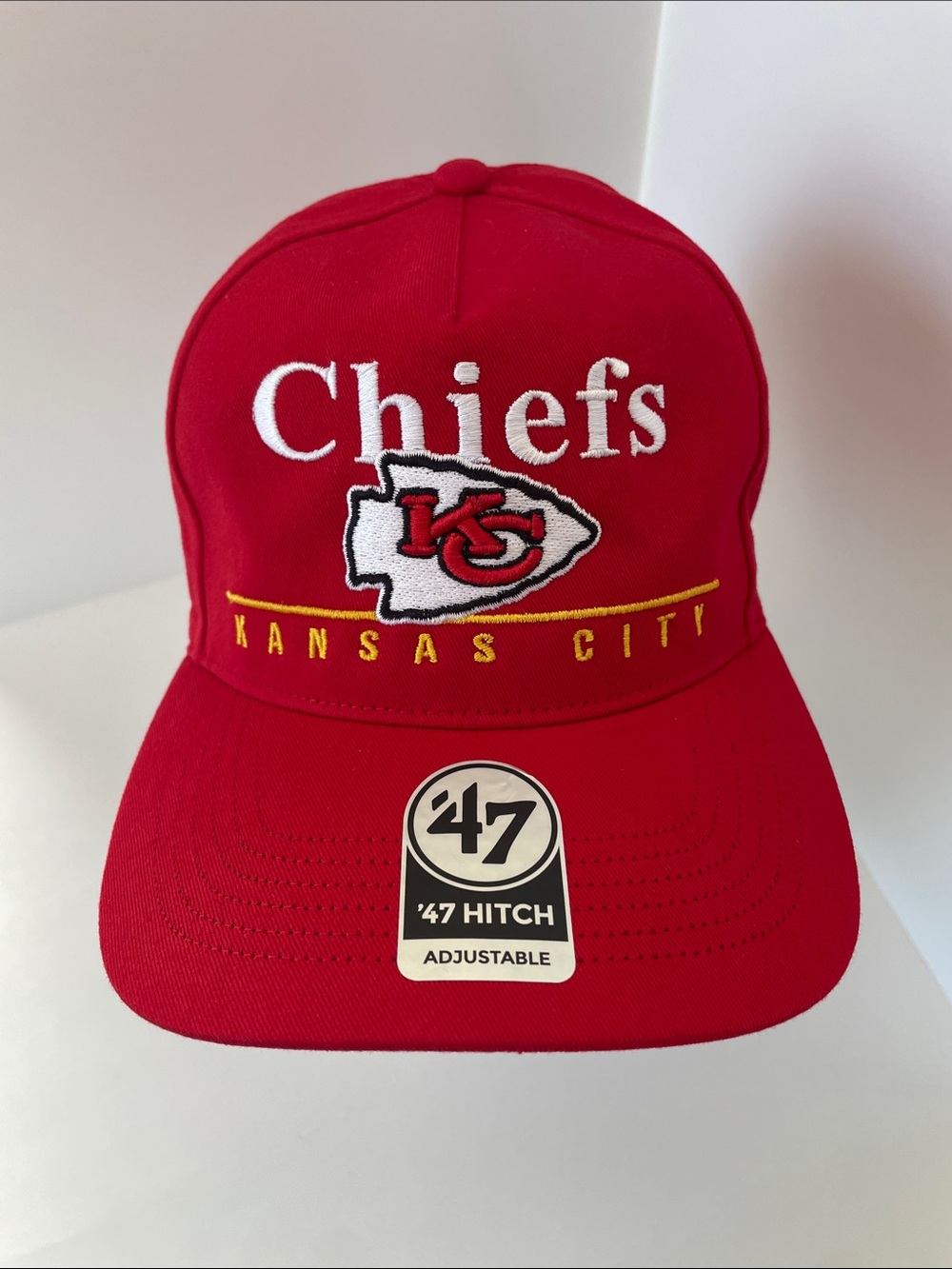 NWT Kansas City Chiefs '47 Brand Red Hitch Adjustable Snapback Hat